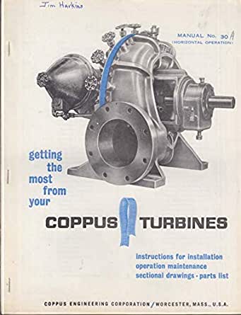 Coppus turbine instruction manual